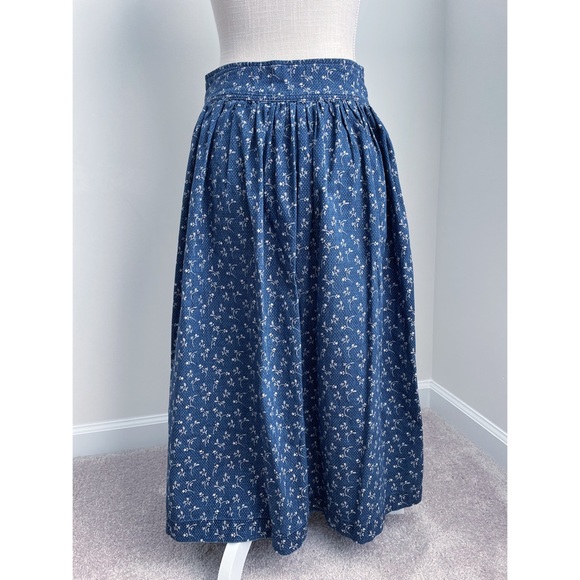 Uniqlo x Ines de la Fressange IDLF Floral Skirt Blue Size 4 - Picture 2 of 6